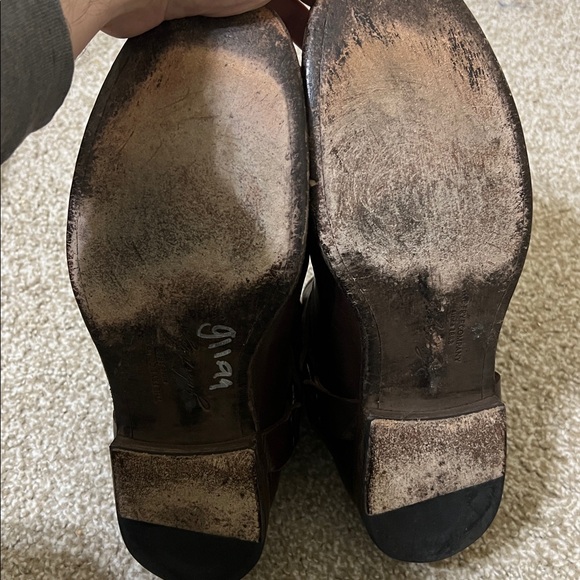 Frye Phillip Brown Leather Ankle Harness Boot Men’s 11 - Picture 5 of 8